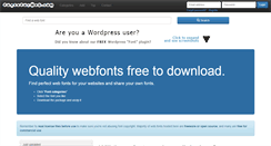 Desktop Screenshot of fontsforweb.com