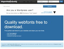 Tablet Screenshot of fontsforweb.com